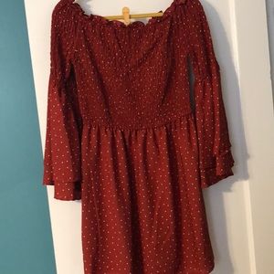 Off the shoulder dress